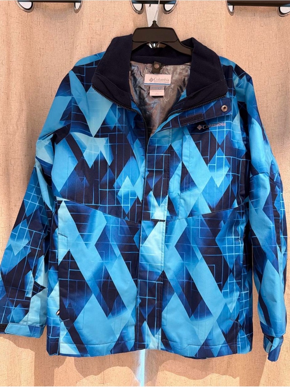 Columbia Kids' Blue Geometric Snow Jacket